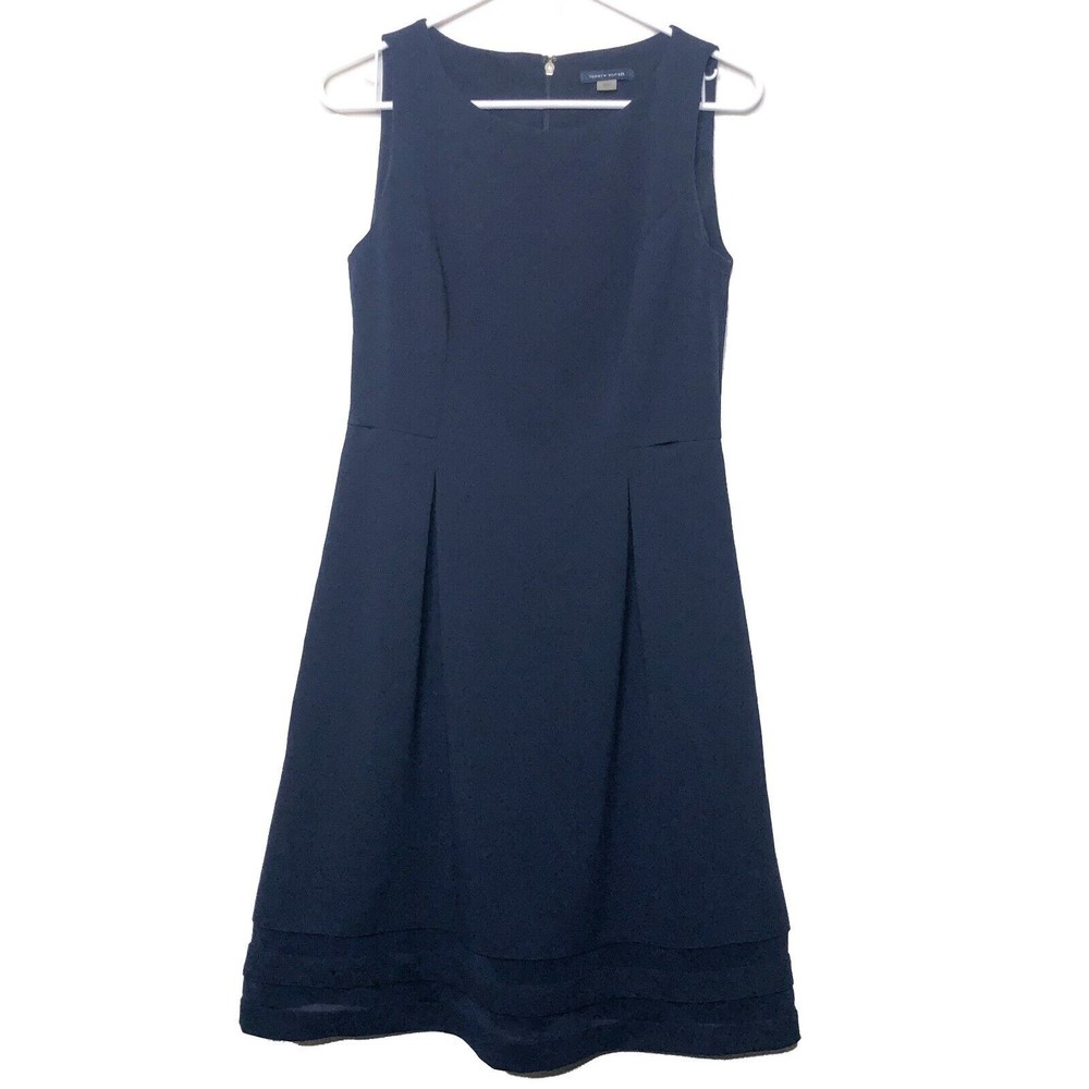 Tommy Hilfiger Women's 8 A-Line Dress, Navy Blue